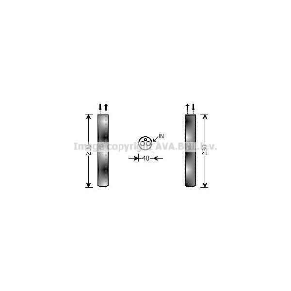Ava AUD216 Essiccatore, Climatizzatore Oe JRJ500020 Compatibile Con Discovery, Range Rover-image
