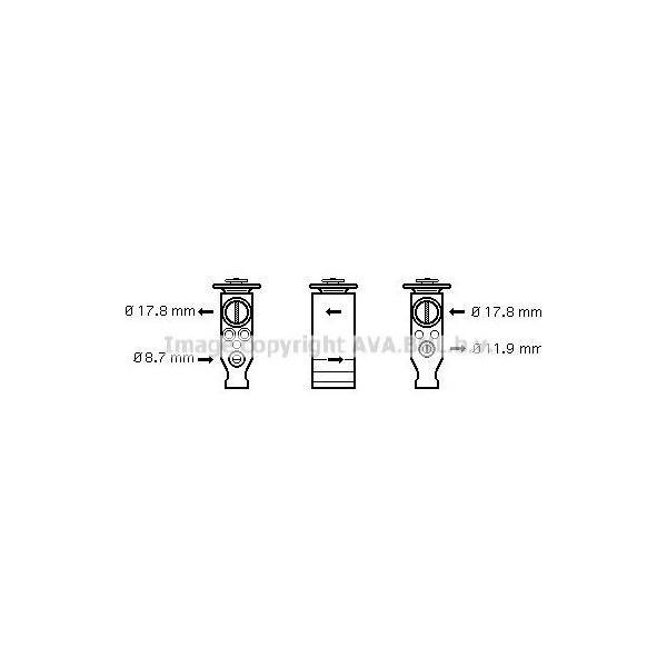 Ava CN1244 Valvola Di Espansione, Climatizzatore Oe 6461K0 Compatibile Con C4, C4, 307-image