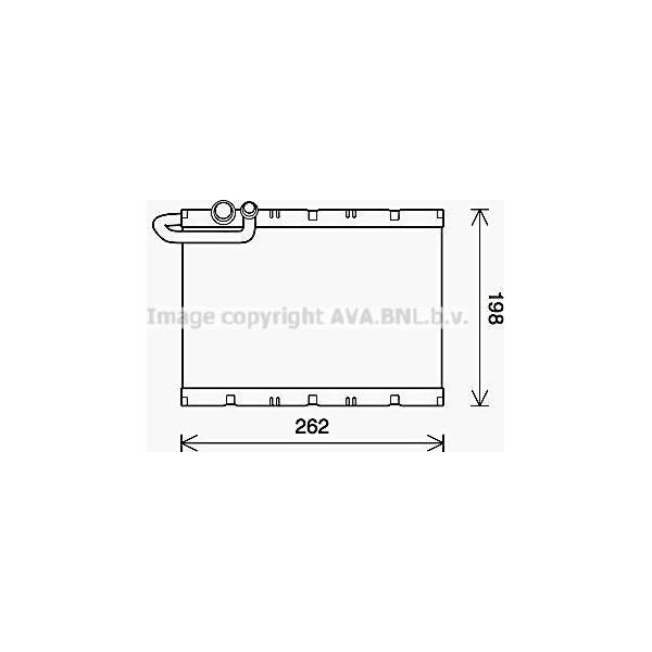 Ava PEV405 Evaporatore, Climatizzatore Oe 1606216780 Compatibile Con 207-image