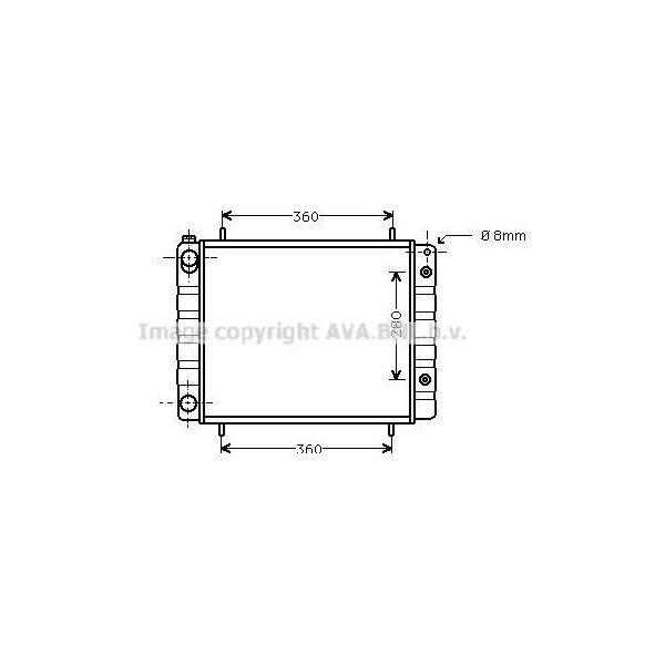 Ava AUA2082 Radiatore Motore Oe BTP2275 Compatibile Con Discovery-image