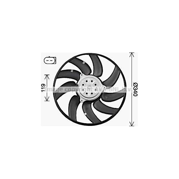 Ava AI7527 Ventola Radiatore Oe 8K0959455F Compatibile Con A4 8K, A5 8T, A5 8F, A6 4G, A7 4G, Q5, Macan, Exeo-image