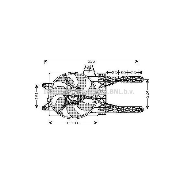Ava FT7285 Ventola Radiatore Oe 46427347 Compatibile Con Punto, Lanc Y-image