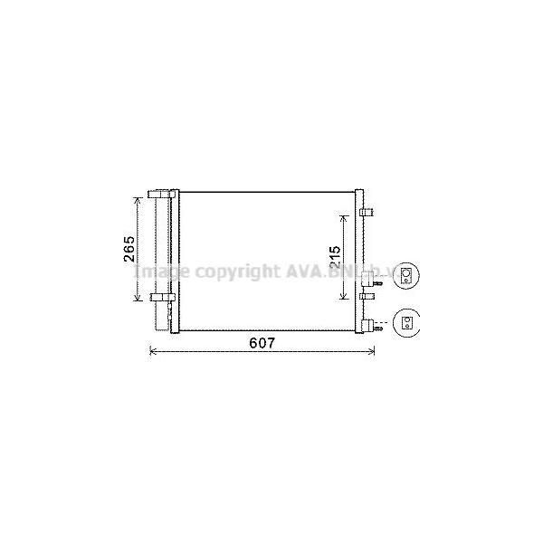 Ava HYA5244D Condensatore, Climatizzatore Oe 976061J000 Compatibile Con I20-image