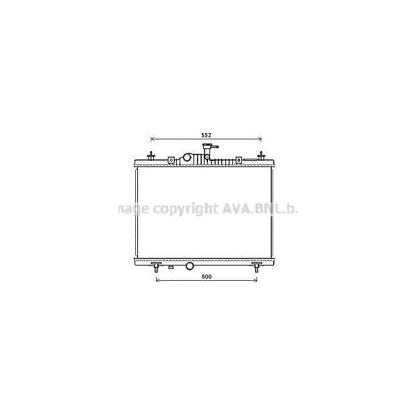 Ava RT2603 Radiatore Motore Oe 214007173R Compatibile Con Koleos-image