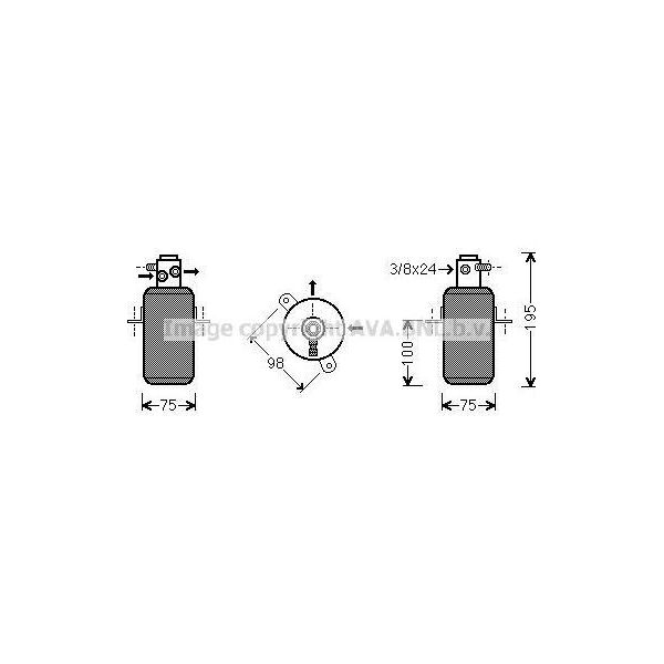 Ava MSD266 Essiccatore, Climatizzatore Oe 1408300083 Compatibile Con Classe G-image