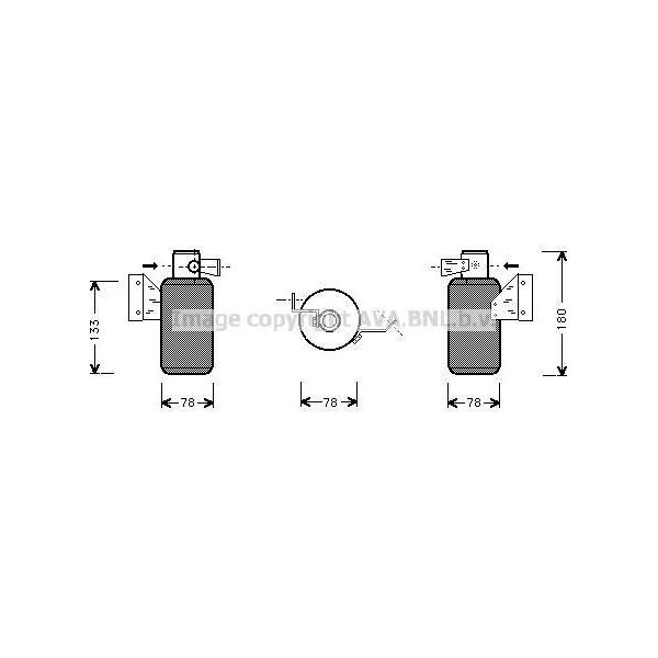 Ava VND166 Essiccatore, Climatizzatore Oe 3A0820191 Compatibile Con Passat 35I-image