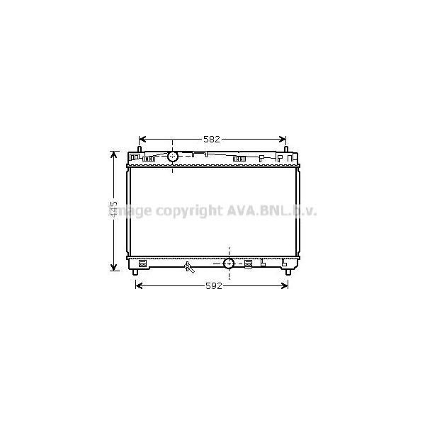 Ava TO2489 Radiatore Motore Oe 1640021310 Compatibile Con Yaris-image
