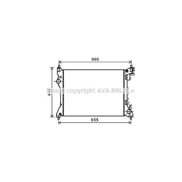 Ava ALA2117 Radiatore Motore Oe 50522910 Compatibile Con Mito, Doblo, Combo-image