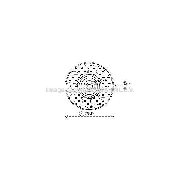 Ventola Radiatore Ava VN7530 Oe 701959455F Compatibile Con Transporter Iv-image
