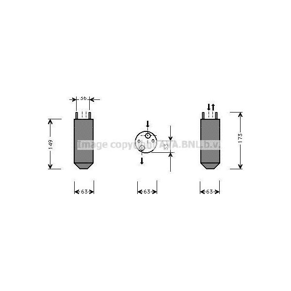 Ava DWD022 Essiccatore, Climatizzatore Oe 96207359 Compatibile Con Leganza-image