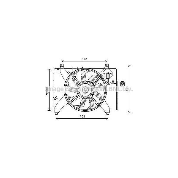 Ava HY7536 Ventola Radiatore Oe 253801E350 Compatibile Con Accent-image