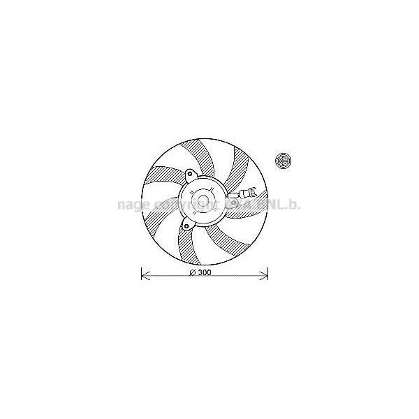 Ava VN7527 Ventola Radiatore Oe 6K0959455B Compatibile Con Cordoba, Ibiza, Inca, Caddy, Polo 6V-image