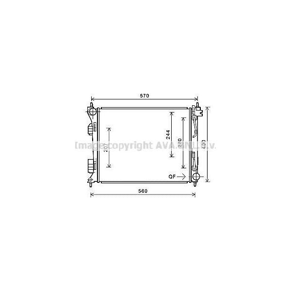 Ava HY2270 Radiatore Motore Oe 253101R350 Compatibile Con Accent-image