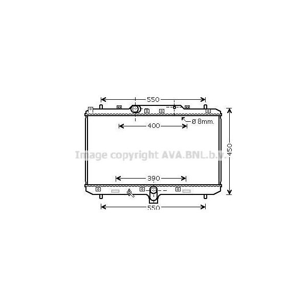 Ava SZA2086 Radiatore Motore Oe 71746849 Compatibile Con Sedici-image