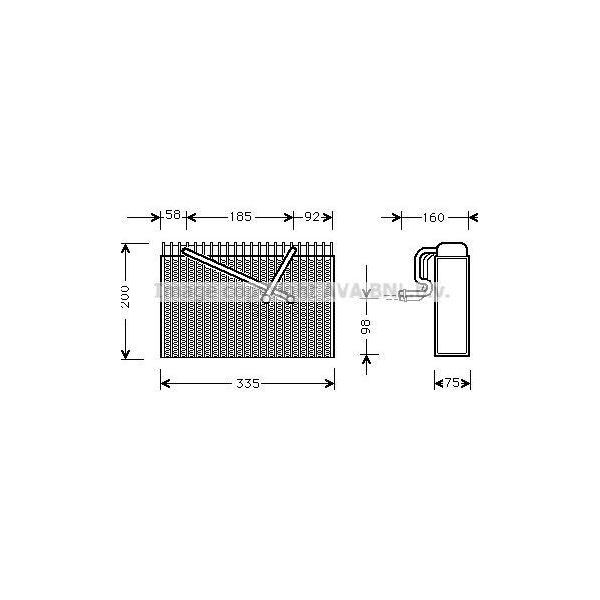 Ava OLV298 Evaporatore, Climatizzatore Oe 90512360 Compatibile Con Vectra-image