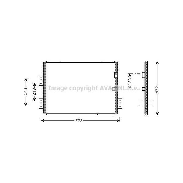 Ava TO5277 Condensatore, Climatizzatore Oe 8846026330 Compatibile Con Hiace-image