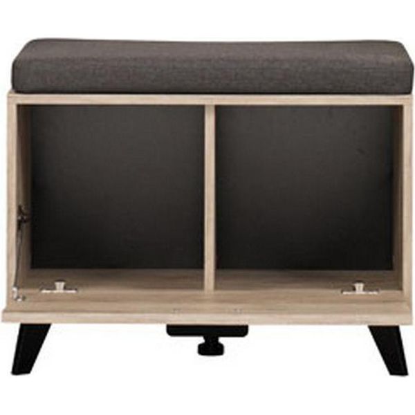 Dmora Mobile Da Ingresso Lainate 68X35X53H Cm Marrone Rovere, Un Ripiano Un'anta-image