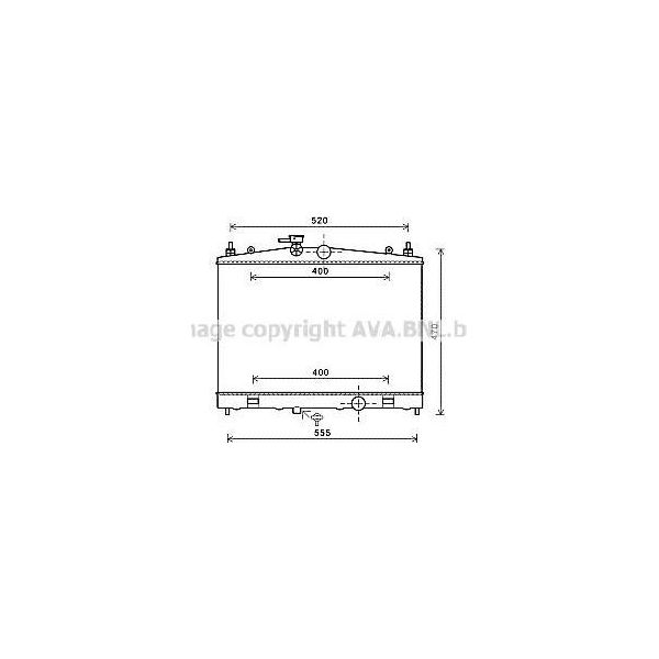 Ava DN2338 Radiatore Motore Oe 214101FD0A Compatibile Con Cube, Juke-image