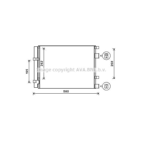 Ava HY5396D Condensatore, Climatizzatore Oe 976062V700 Compatibile Con Veloster-image