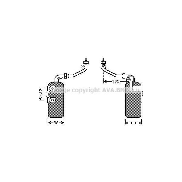 Ava FDD387 Essiccatore, Climatizzatore Oe 1223457 Compatibile Con C-Max, Focus-image