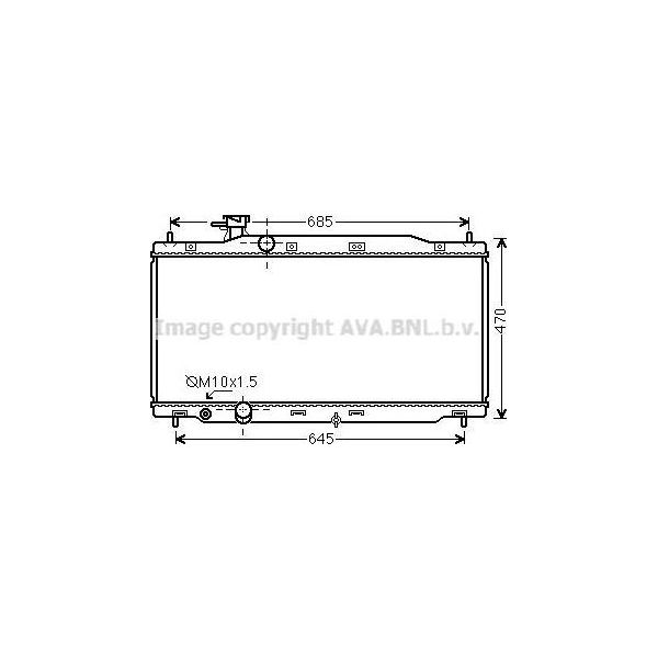 Ava HD2241 Radiatore Motore Oe 19010RZPG01 Compatibile Con CR-V-image