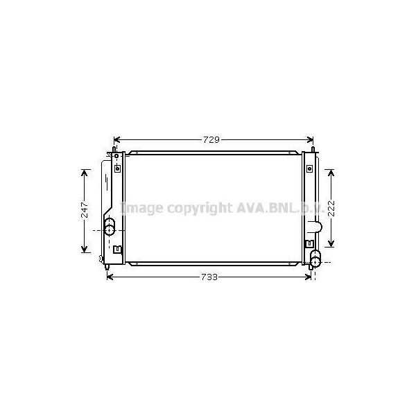 Ava TO2295 Radiatore Motore Oe 1640022060 Compatibile Con Celica-image