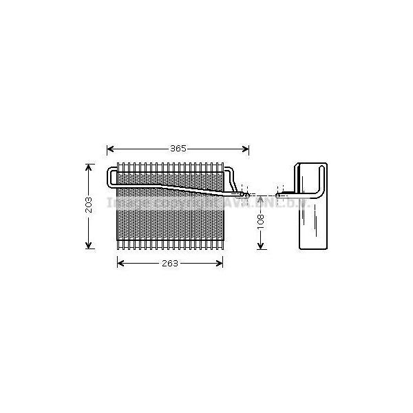 Ava PEV039 Evaporatore, Climatizzatore Oe 6450R4 Compatibile Con 306-image