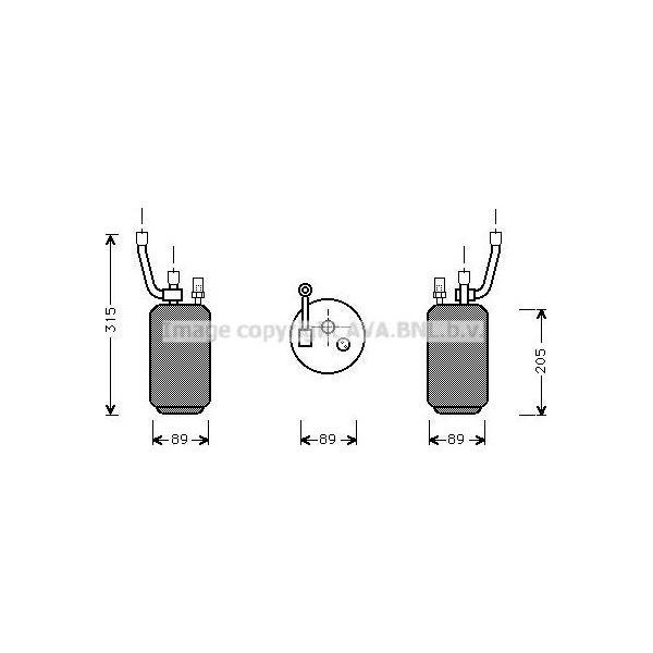 Ava FDD274 Essiccatore, Climatizzatore Oe 1022556 Compatibile Con Cougar, Mondeo-image