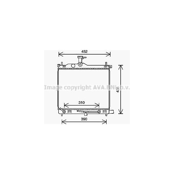 Ava HY2454 Radiatore Motore Oe 253100X170 Compatibile Con I10-image