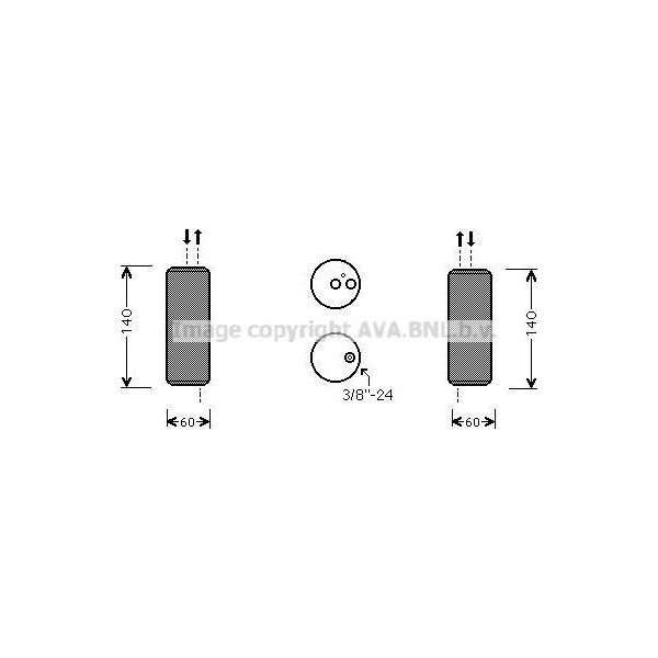 Ava DND082 Essiccatore, Climatizzatore Oe 921304M400 Compatibile Con Almera, Primera-image