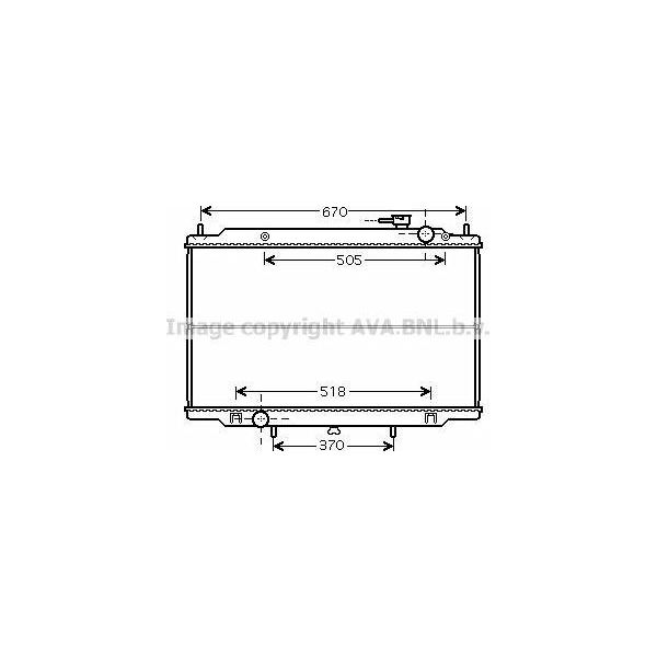 Ava DN2266 Radiatore Motore Oe 214102S710 Compatibile Con Pick-Up-image