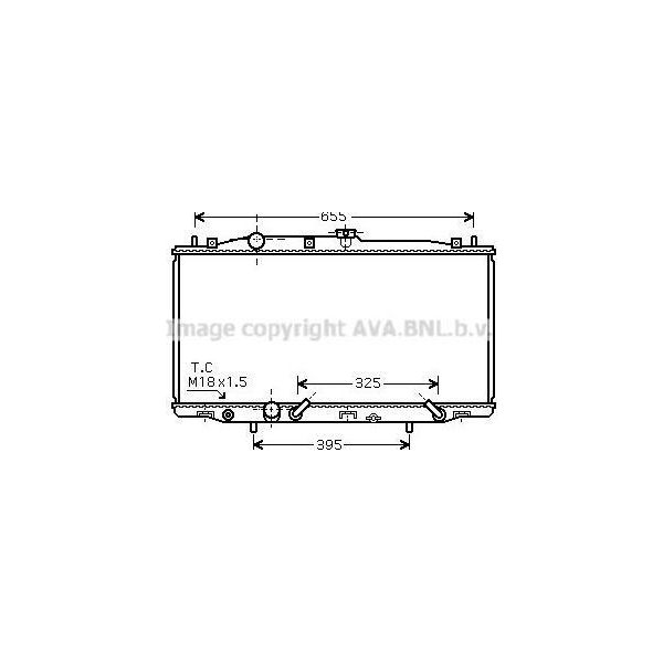 Ava HD2183 Radiatore Motore Oe 19010RAAA01 Compatibile Con Accord-image