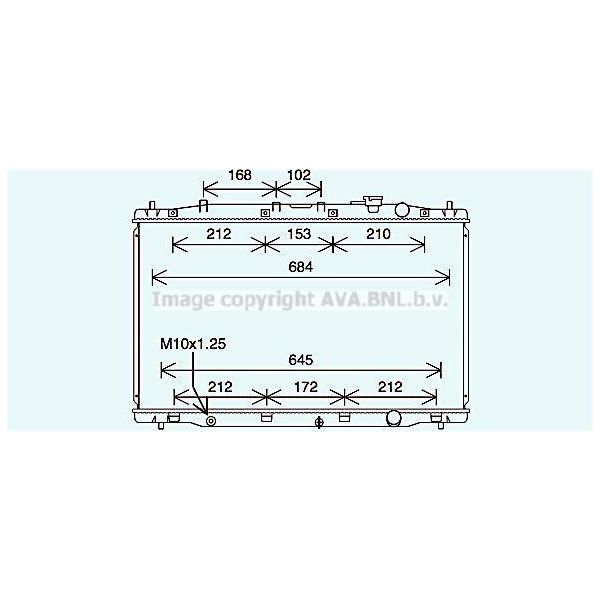 Ava HD2313 Radiatore Motore Oe 19010RSXG01 Compatibile Con CR-V-image