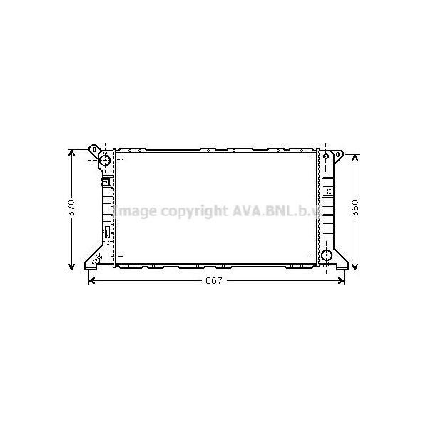 Ava FD2206 Radiatore Motore Oe 1112703 Compatibile Con Transit-image