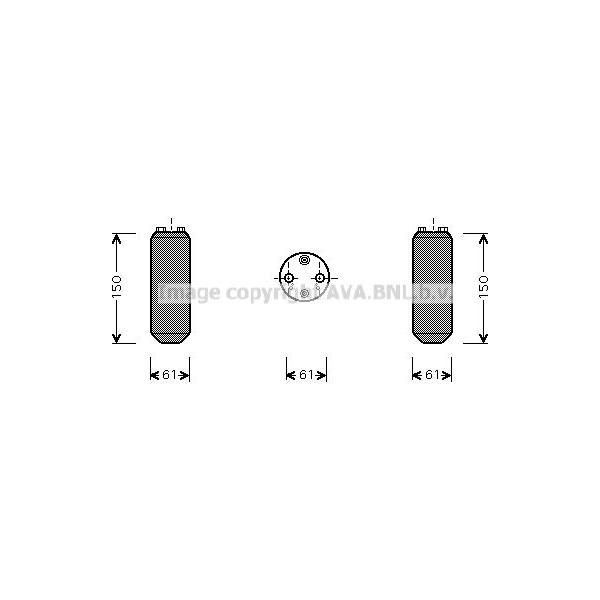 Ava DND255 Essiccatore, Climatizzatore Oe 7812A095 Compatibile Con L200, Pajero, Almera, Frontera B-image