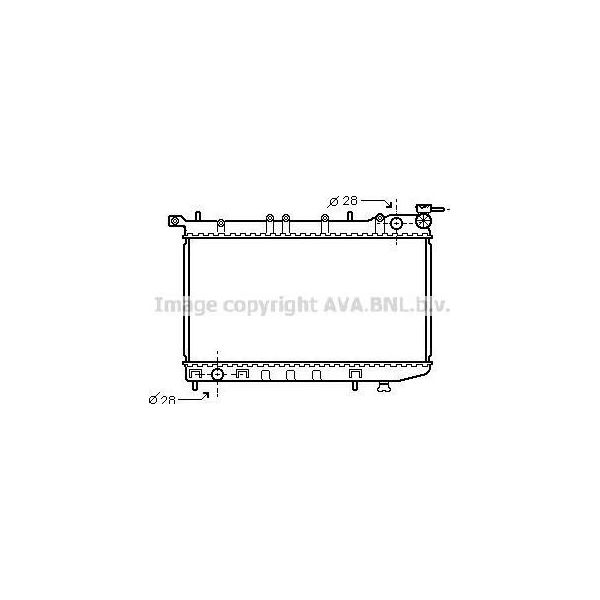 Ava DN2123 Radiatore Motore Oe 214100M004 Compatibile Con Almera-image