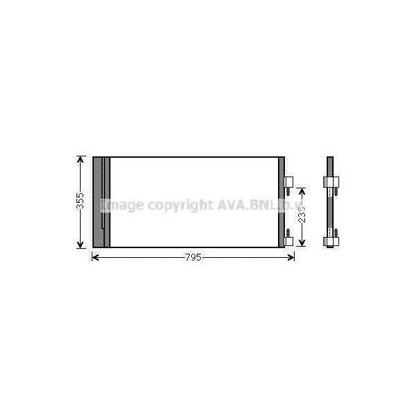 Ava RTA5430D Condensatore, Climatizzatore Oe 921100002R Compatibile Con Laguna-image