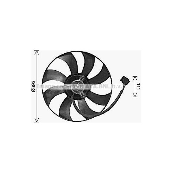 Ava VN7544 Ventola Radiatore Oe 6Q0959455D Compatibile Con Cordoba, Ibiza, Fabia, Roomster, Fox, Polo 9N-image