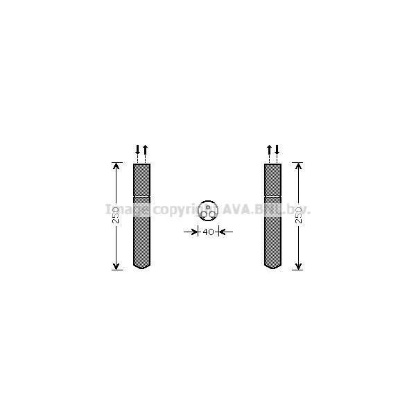 Ava TOD415 Essiccatore, Climatizzatore Oe 5170744AA Compatibile Con 300 C, C1, Aygo-image