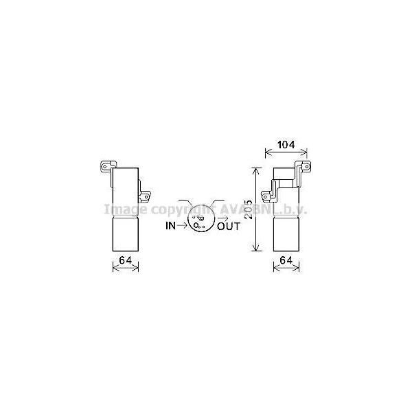 Ava MSD597 Essiccatore, Climatizzatore Oe 2218300183 Compatibile Con Classe S-image