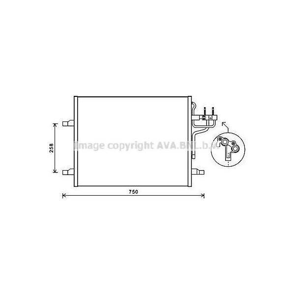 Ava FDA5483 Condensatore, Climatizzatore Oe 1522067 Compatibile Con Kuga-image