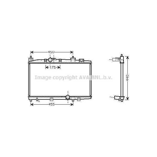 Ava TO2318 Radiatore Motore Oe 164000N011 Compatibile Con Yaris-image