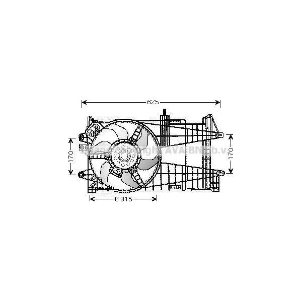 Ava FT7519 Ventola Radiatore Oe 46745051 Compatibile Con Punto-image