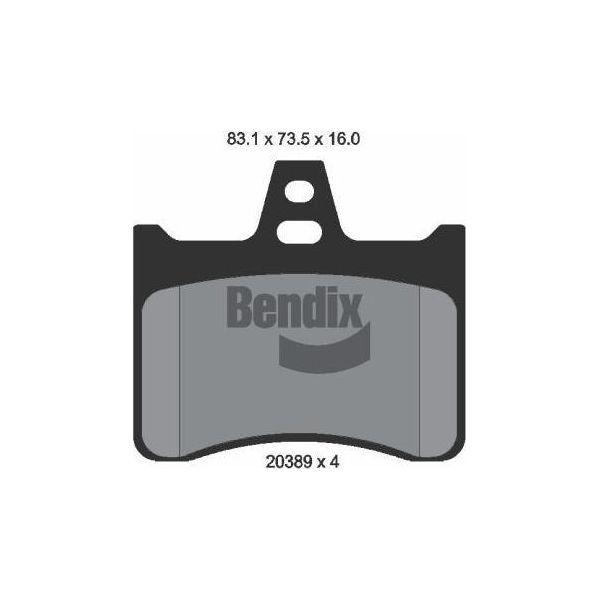 Bendix Braking BPD1702 Set Di Pastiglie Freno, Freno A Disco Oe 0000425173 Compatibile Con Xantia, Xm-image