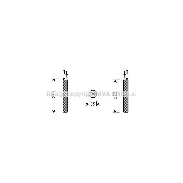 Ava VND297 Essiccatore, Climatizzatore Oe 5N0298403 Compatibile Con Tiguan-image
