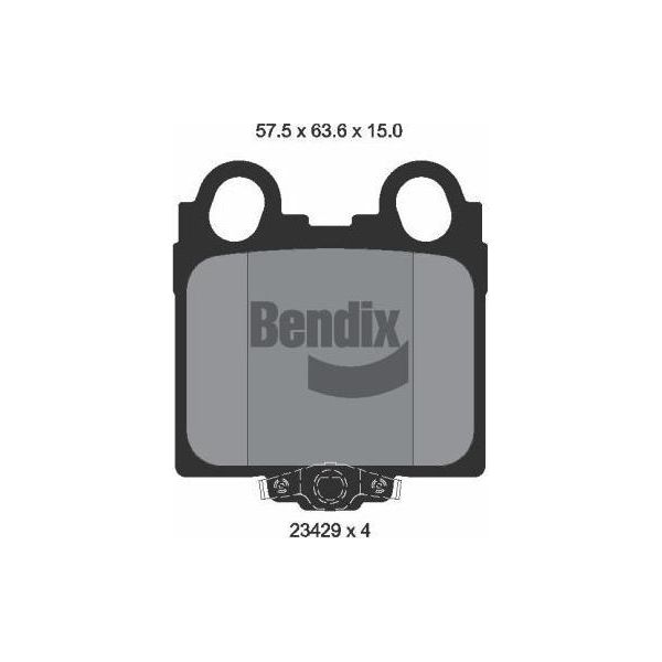 Bendix Braking BPD1977 Set Di Pastiglie Freno, Freno A Disco Oe 0446630120 Compatibile Con Gs, Is, Sc-image