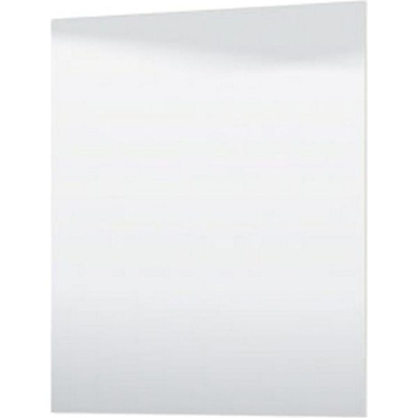 Dmora Specchio Civitella 79X95H Cm Bianco, Kit Fissaggio A Muro Incluso Forma Rettangolare-image