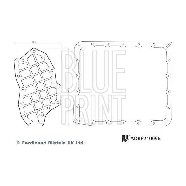 Blue Print ADBP210096 Set Filtro Idraulico, Cambio Automatico Oe 462404C000 Compatibile Con Genesis, H-1, Sorento, Pathfinder-image