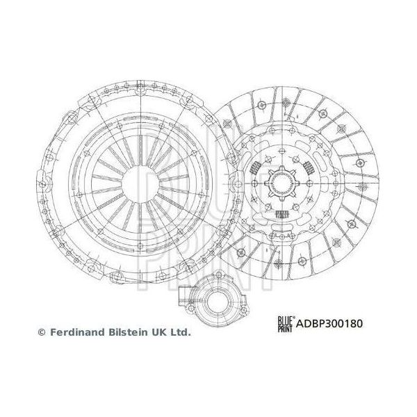 Blue Print ADBP300180 Kit Frizione Oe 0664276 Compatibile Con Astra J, Cascada, Zafira-image