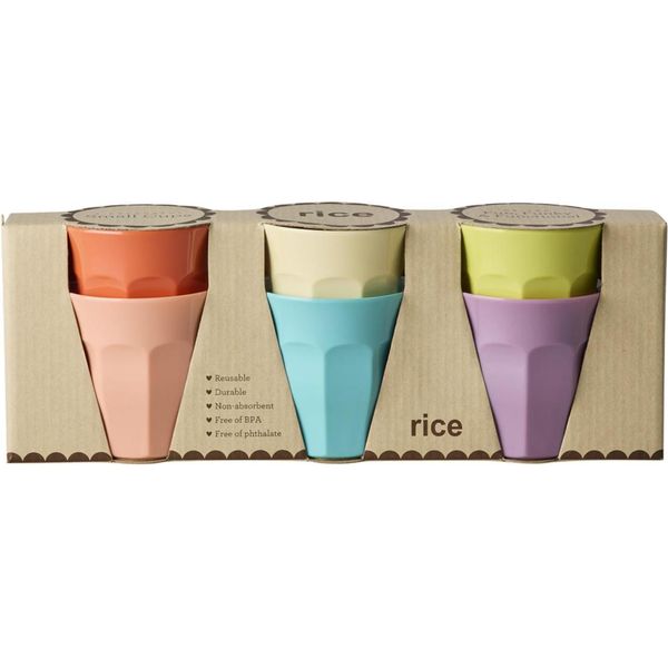 Rice Melamin 6Er-Set Becher Klein - Stampa Gloriously Gifted 160 Ml-image